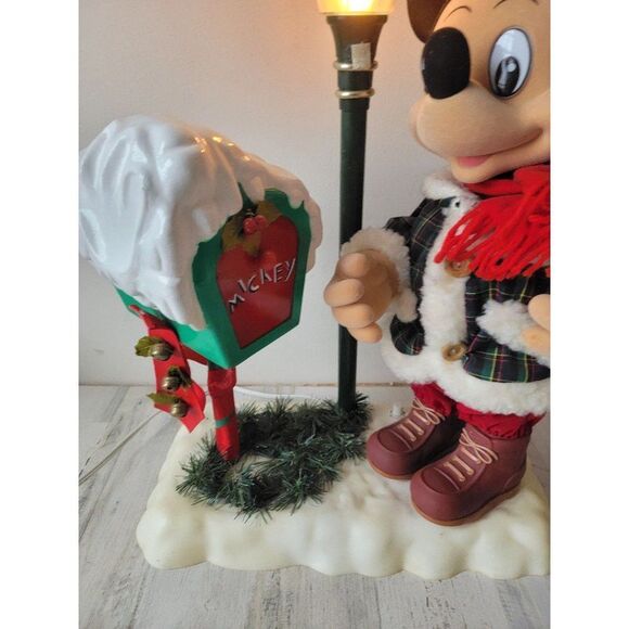 Telco 1995 Mickey Mouse animated mailbox Xmas decor motionette - Picture 3 of 17